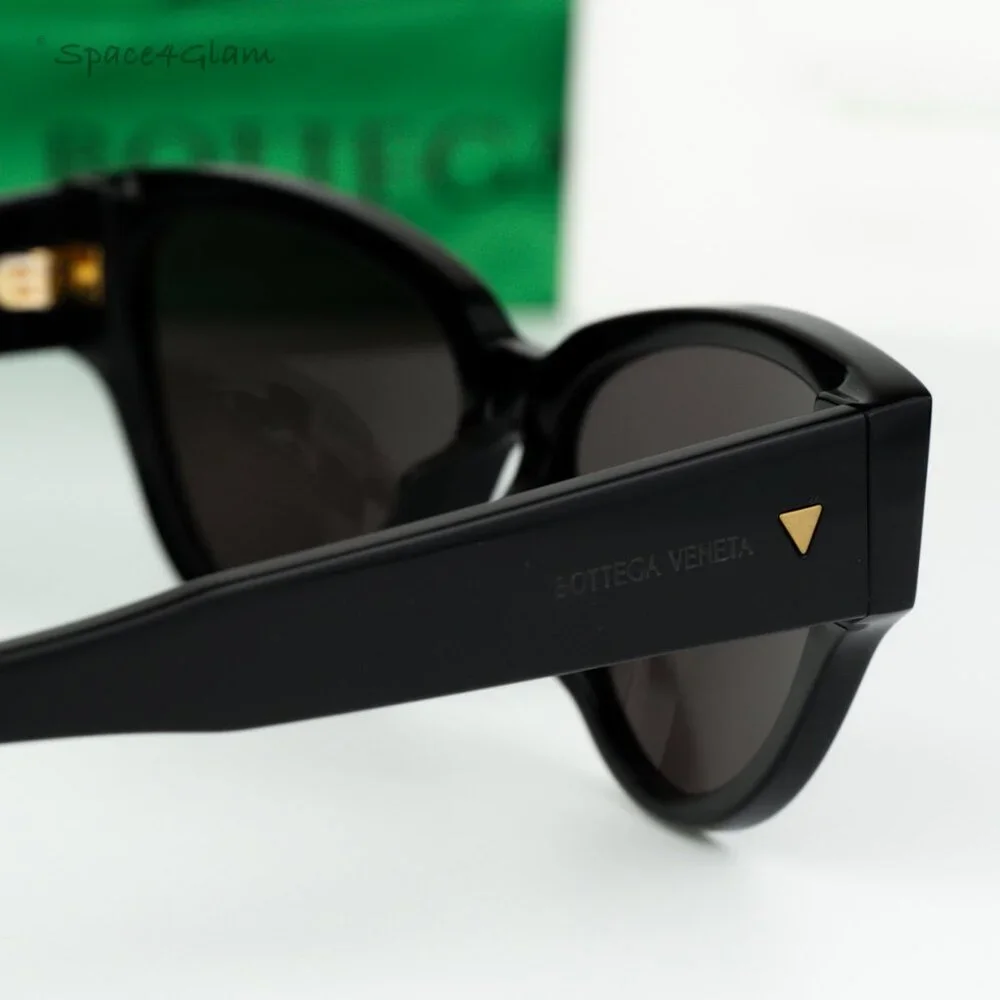 BRAND NEW Bottega Veneta Men Sunglasses Black Grey Cat Eye BV1319S 001